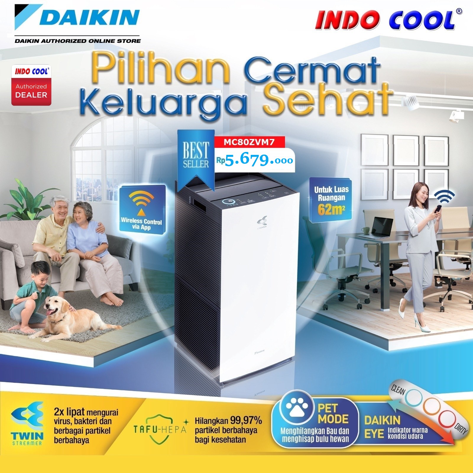 AIR PURIFIER DAIKIN MC80ZVM7