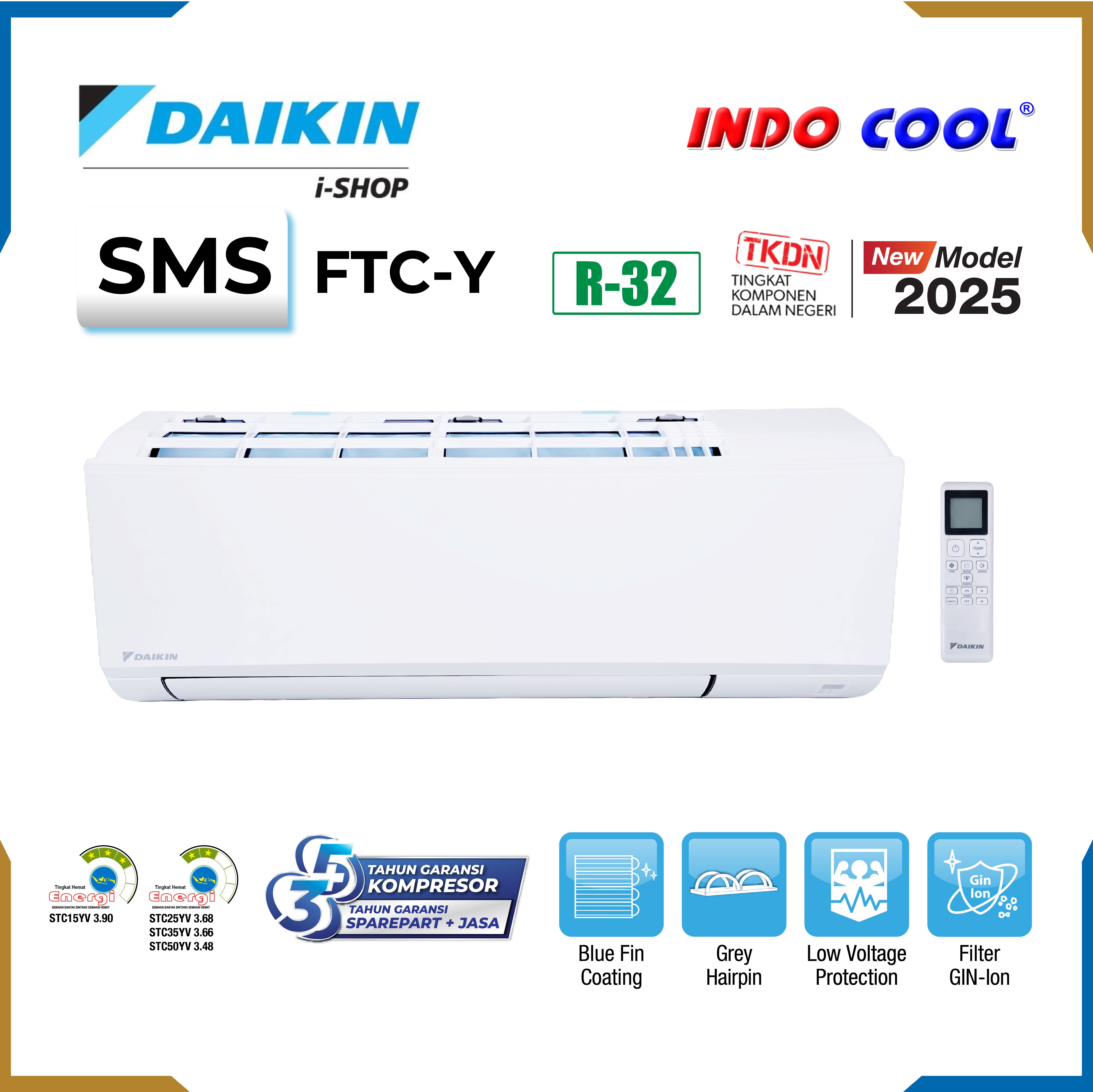 AC DAIKIN STANDART 1 PK  FTC25YV