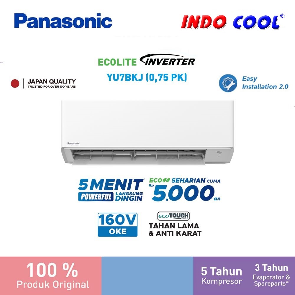 AC PANASONIC Ecolite Inverter 3/4 PK YU7BKJ